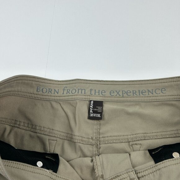 Prana Brion Shorts Men's 38x9 Tan Hiking Outdoor 5 Pocket Flat Front Stretch - Picture 6 of 10